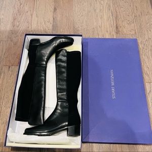 Stuart Weitzman Mezzamezza City Leather Boots